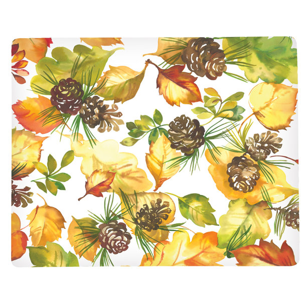 August Grove® Kanode Wood, Cork Floral Rectangle Placemat Wayfair